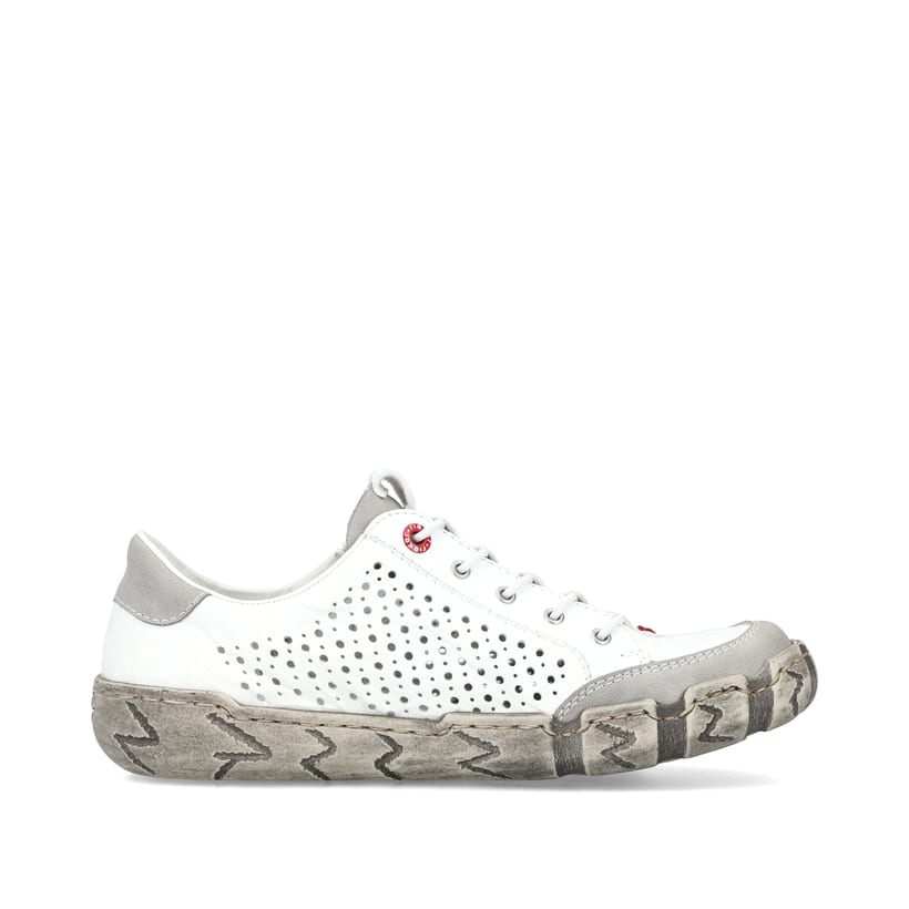 Rieker Artikelnummer L0355-80 Rieker Damen Slipper Reinweiß