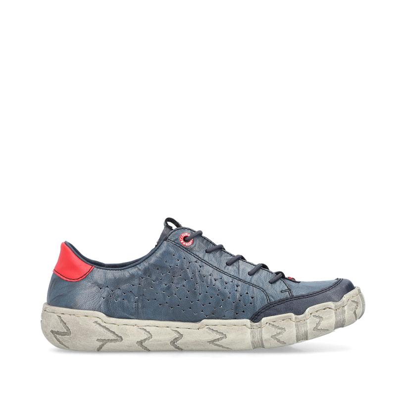 Rieker Artikelnummer L0357-12 Rieker Damen Schnürschuhe Schieferblau