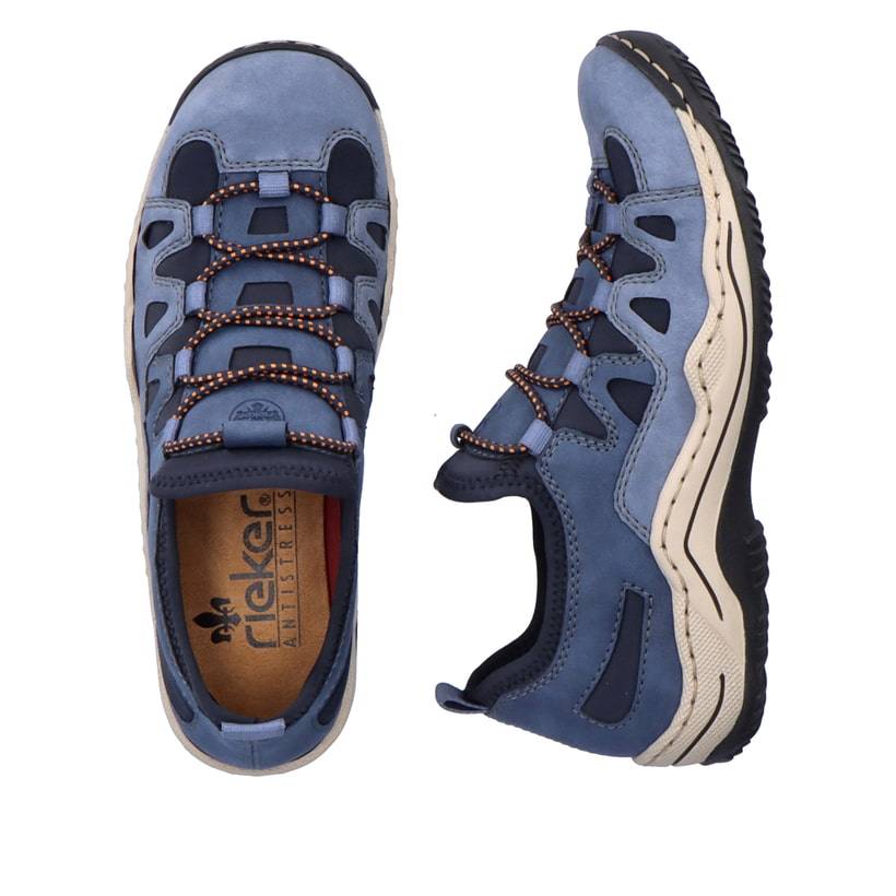 Rieker Artikelnummer L0546-14 Rieker Damen Slipper Ozeanblau