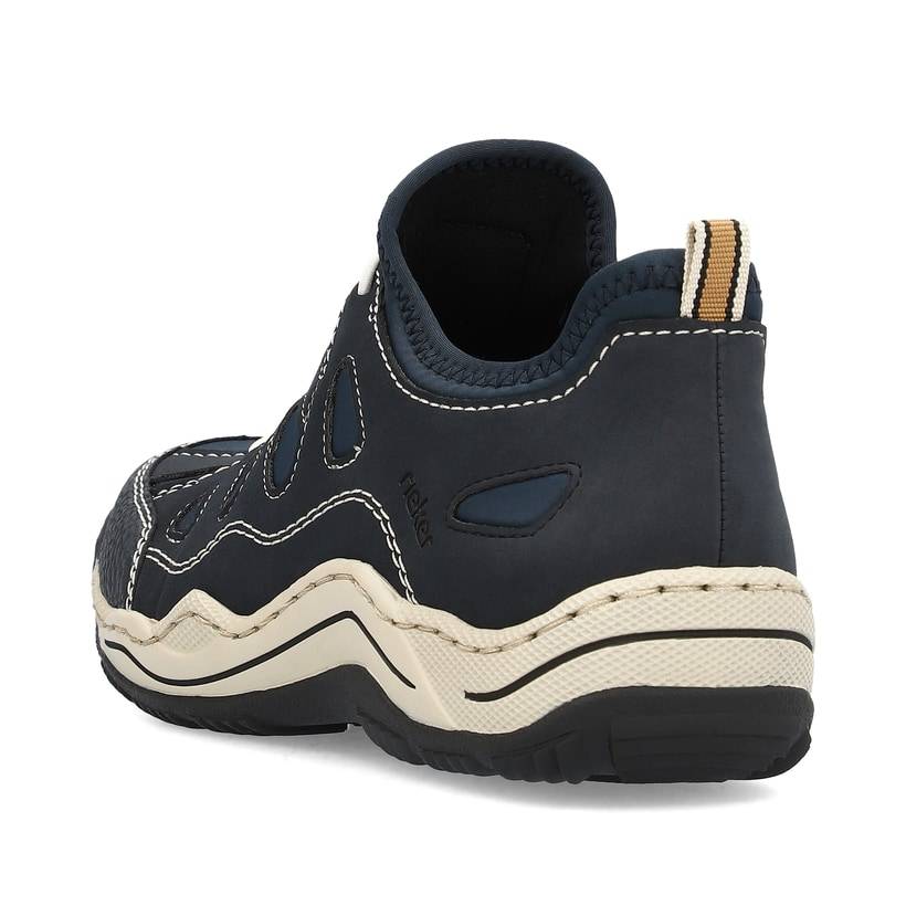 Rieker Artikelnummer L0551-14 Rieker Damen Slipper Stahlblau