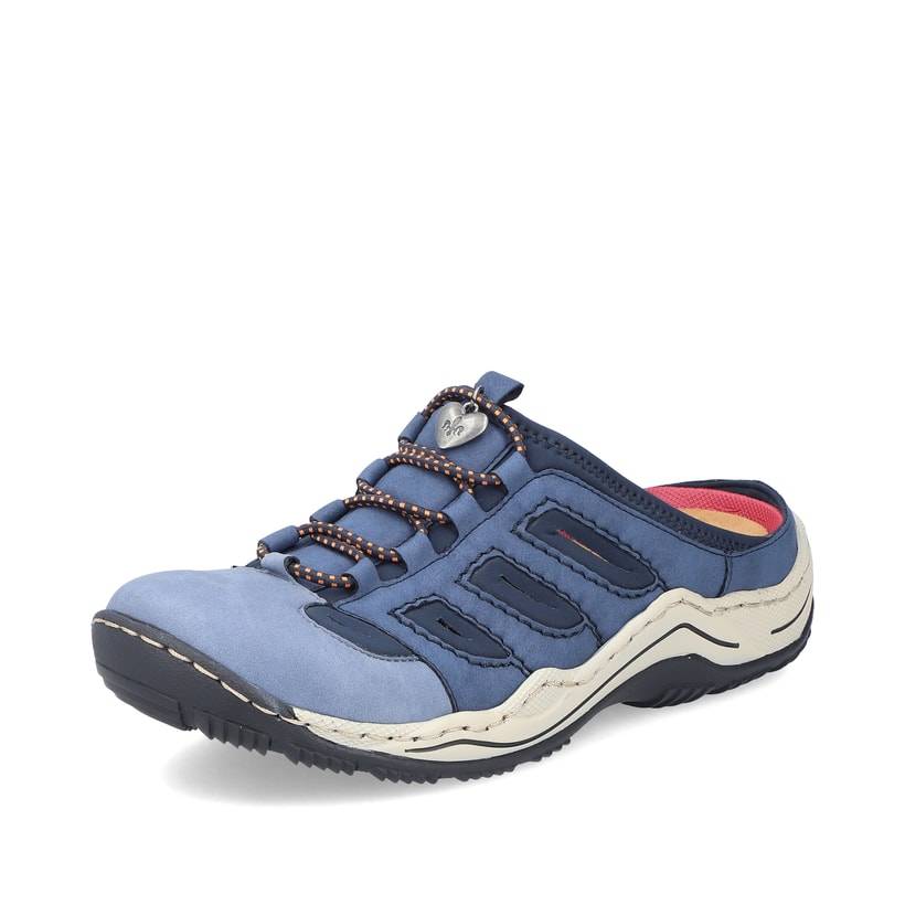Rieker Artikelnummer L0555-10 Rieker Damen Clogs Hellblau