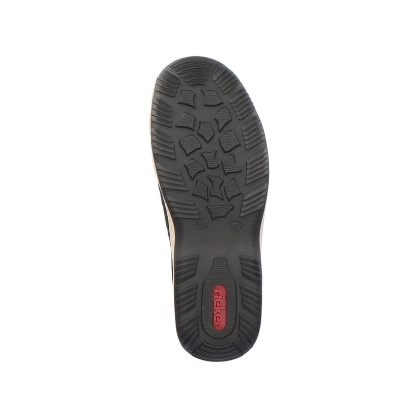 Rieker Artikelnummer L0563-00 Rieker Damen Slipper Asphaltschwarz
