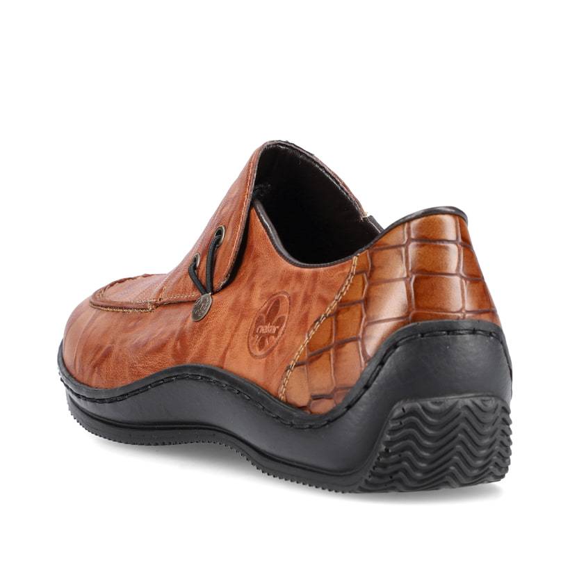 Rieker Artikelnummer L1750-22 Rieker Damen Slipper Karamellbraun