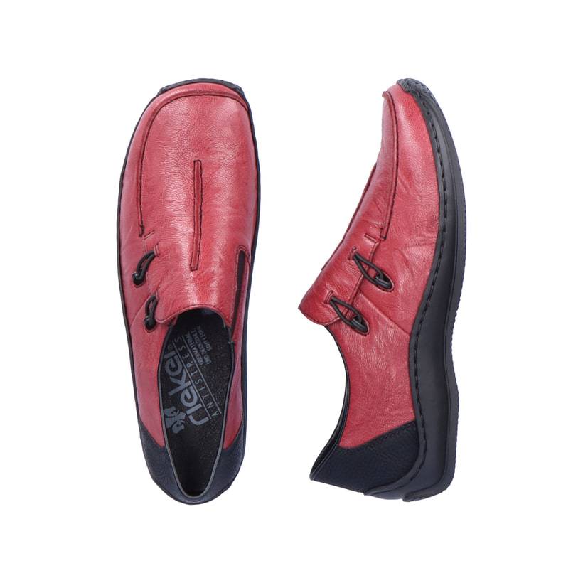 Rieker Artikelnummer L1751-35 Rieker Damen Slipper Bordeauxrot