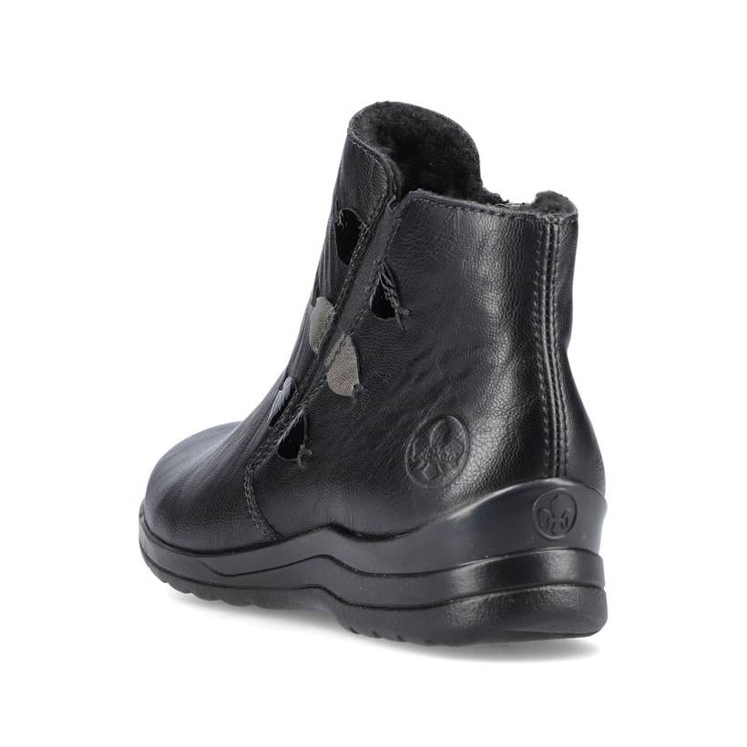 Rieker Artikelnummer L1882-00 Rieker Damen Slipper Glanzschwarz