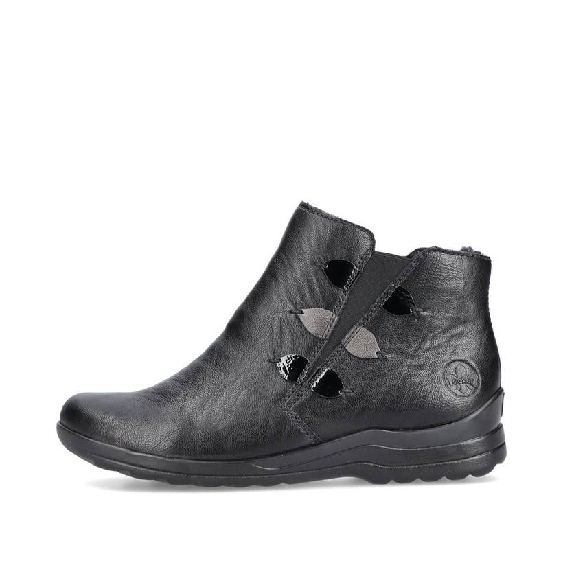 Rieker Artikelnummer L1882-00 Rieker Damen Slipper glanzschwarz
