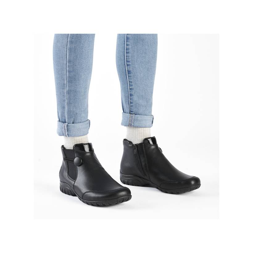 Rieker Artikelnummer L4665-00 Rieker Damen Chelsea Boots Mitternachtsschwarz