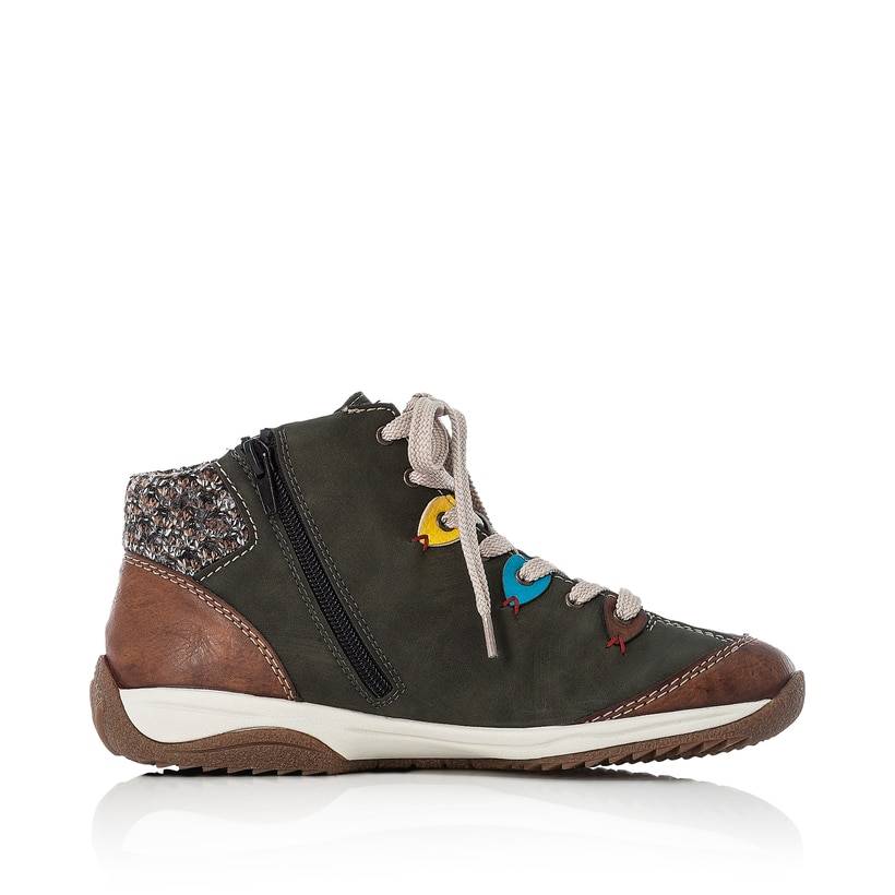 Rieker Artikelnummer L5222-24 Rieker Damen Schnürschuhe Moosgrün
