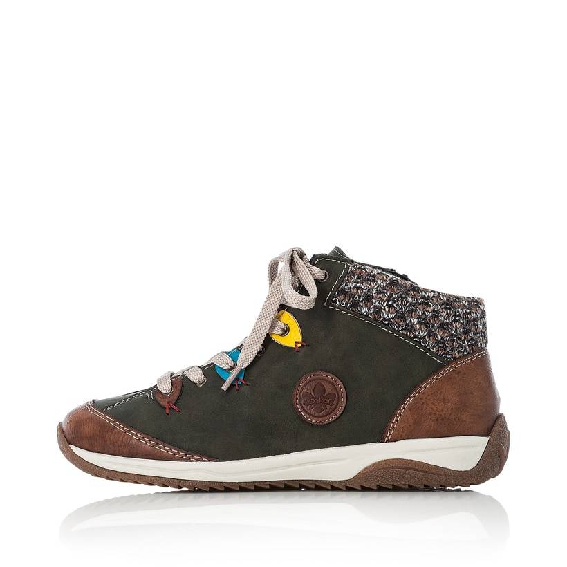 Rieker Artikelnummer L5222-24 Rieker Damen Schnürschuhe moosgrün