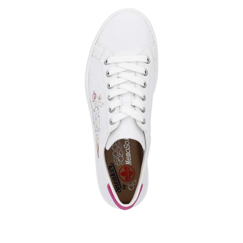 Rieker Artikelnummer L5901-80 Rieker Damen Sneaker Low Kristallweiss