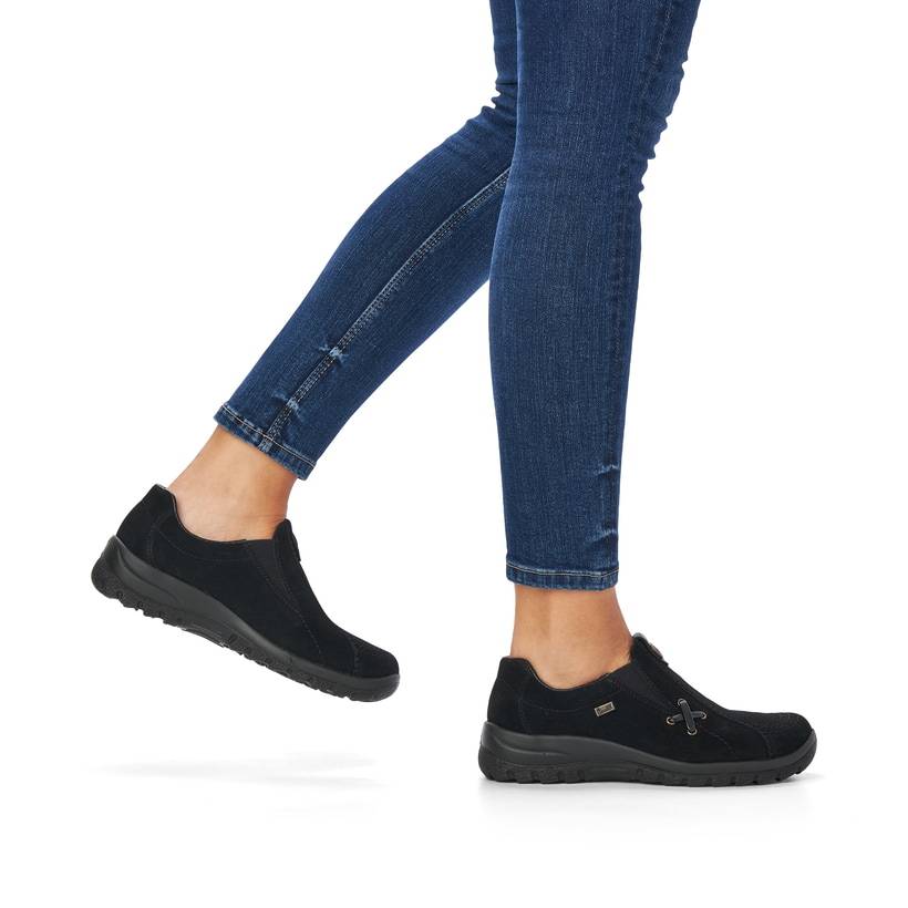 Rieker Artikelnummer L7171-00 Rieker Damen Slipper Tiefschwarz