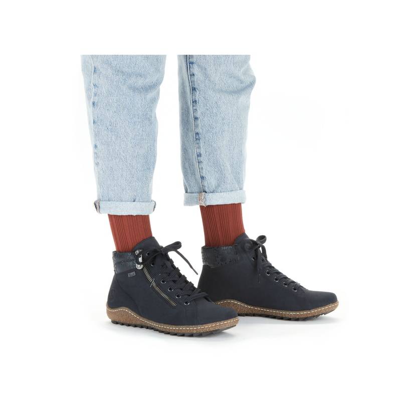 Rieker Artikelnummer L7502-14 Rieker Damen Kurzstiefel Pazifikblau