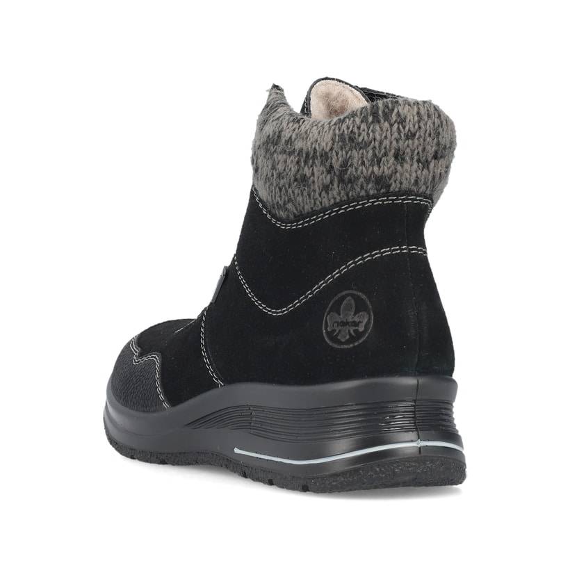 Rieker Artikelnummer L7710-00 Rieker Damen Schnürstiefel Urbanschwarz