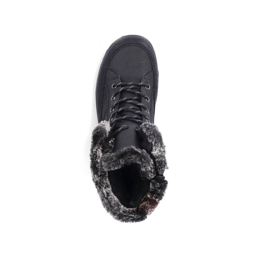 Rieker Artikelnummer L7742-00 Rieker Damen Schnürstiefel Nachtschwarz