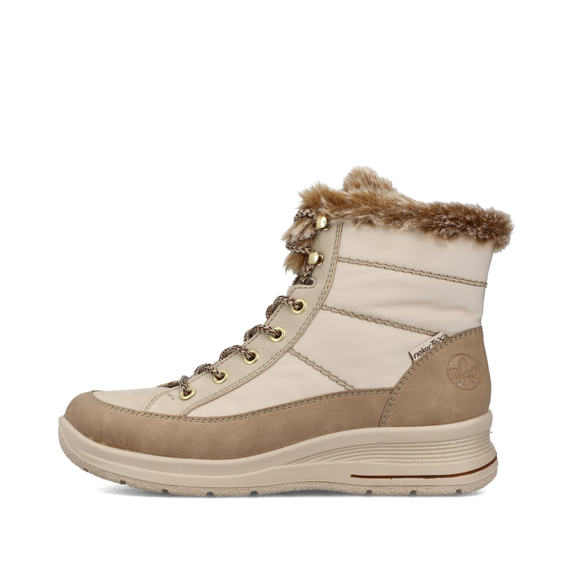 Rieker Artikelnummer L7742-62 Rieker Damen Schnürstiefel vanillebeige
