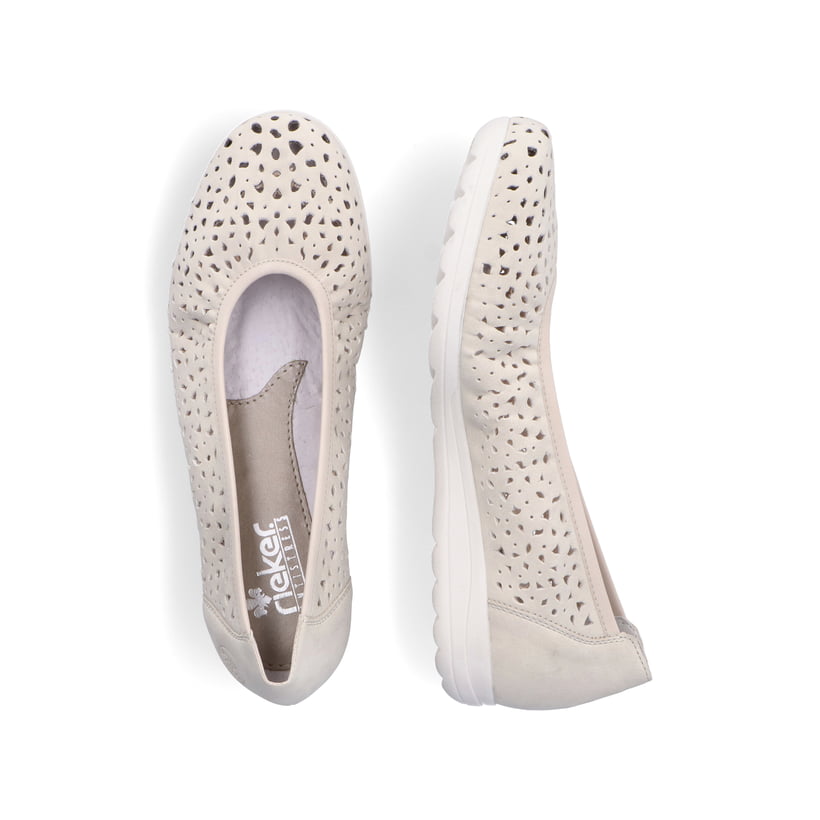 Rieker Artikelnummer L9365-60 Rieker Damen Ballerinas Helllbeige