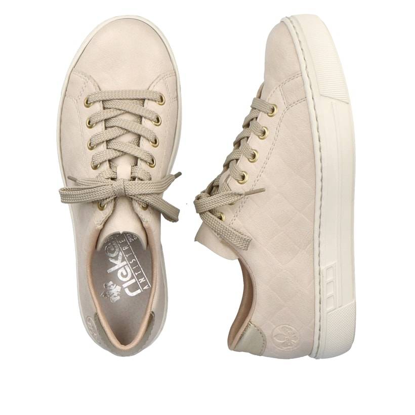 Rieker Artikelnummer L9800-80 Rieker Damen Sneaker Low Hellbeige
