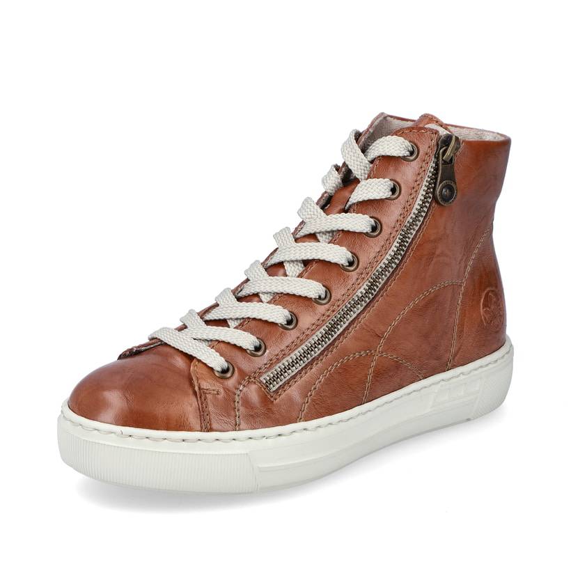 Rieker Artikelnummer L9880-24 Rieker Damen Schnürstiefel Fuchsbraun