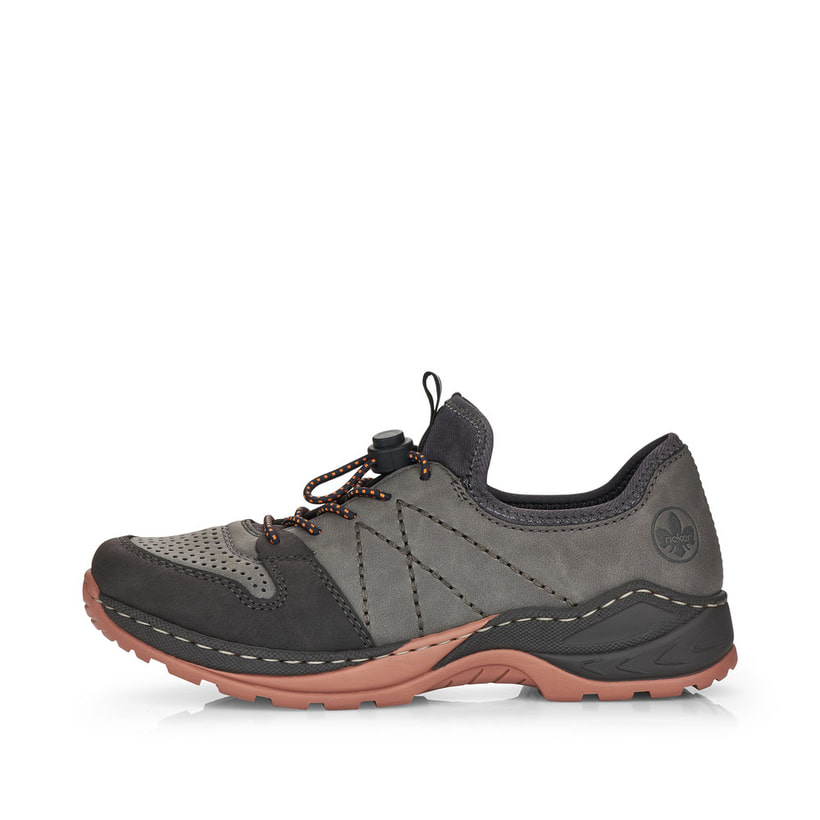 Rieker Artikelnummer M0566-40 Rieker Damen Slipper asphaltgrau