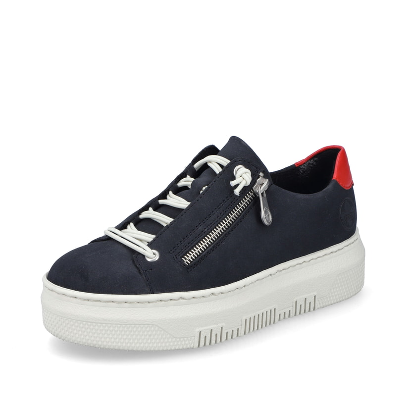 Rieker Artikelnummer M1911-14 Rieker Damen Sneaker Low Stahlblau