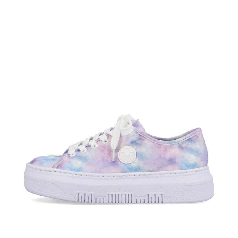Rieker Artikelnummer M1943-90 Rieker Damen Sneaker Low multi-kristallweiß