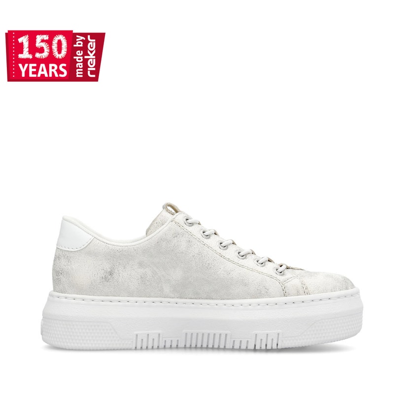 Rieker Artikelnummer M1953-60 Rieker Damen Sneaker Low Grauweiss