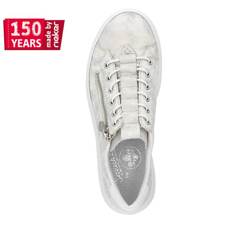 Rieker Artikelnummer M1953-60 Rieker Damen Sneaker Low Grauweiss