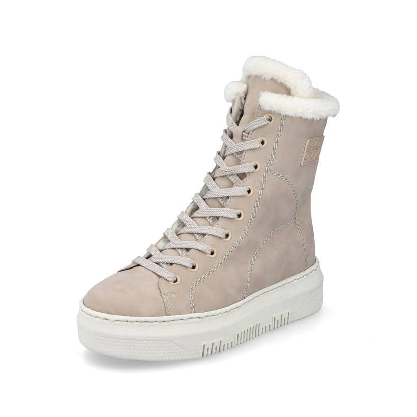 Rieker Artikelnummer M1980-62 Rieker Damen Schnürstiefel Champagner