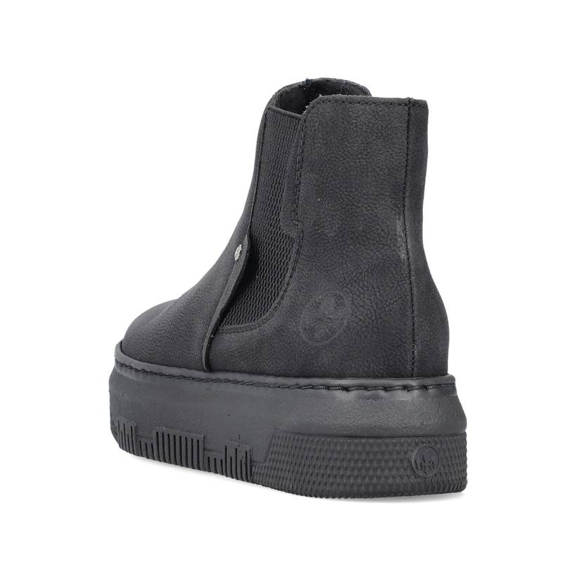 Rieker Artikelnummer M1981-00 Rieker Damen Chelsea Boots Tiefschwarz