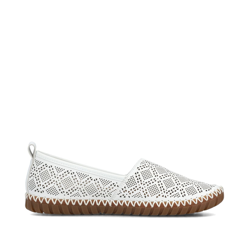 Rieker Artikelnummer M2851-80 Rieker Damen Ballerinas Reinweiss