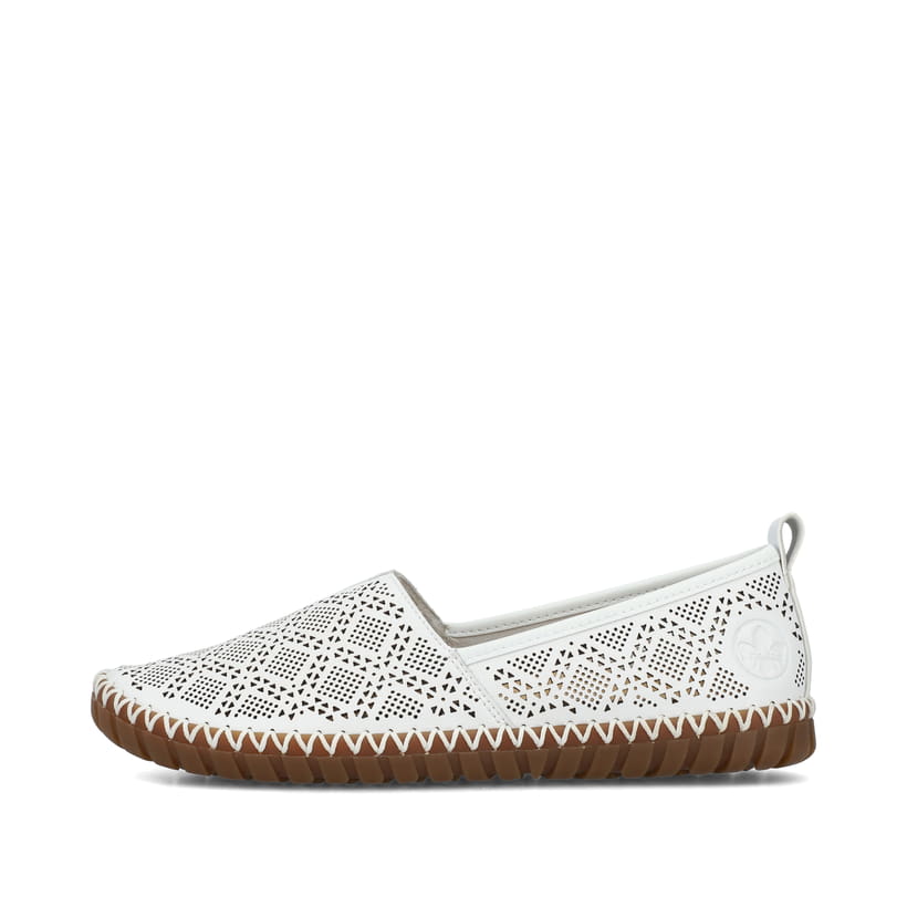 Rieker Artikelnummer M2851-80 Rieker Damen Ballerinas reinweiss