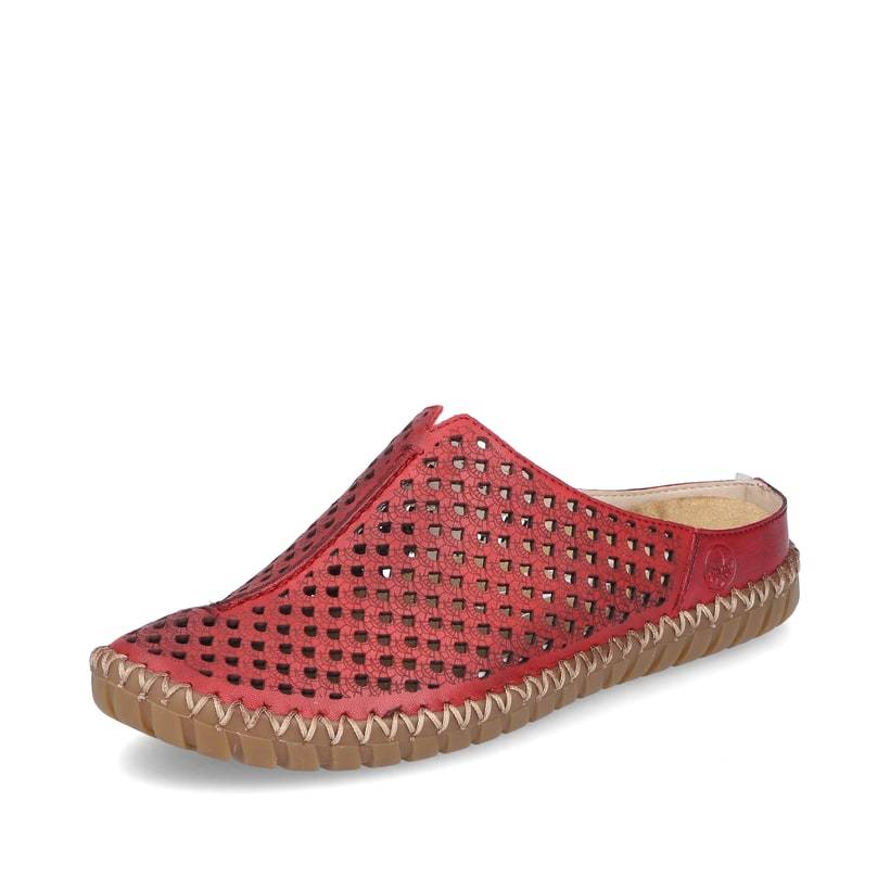 Rieker Artikelnummer M2885-35 Rieker Damen Clogs Dunkelrot