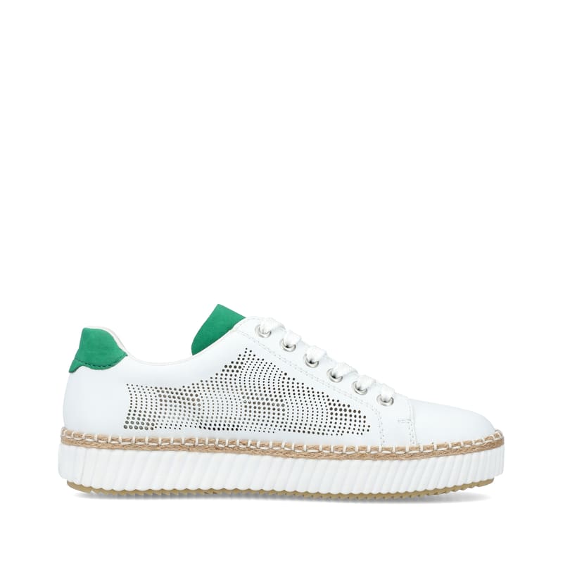 Rieker Artikelnummer M2945-80 Rieker Damen Sneaker Low Eisweiss