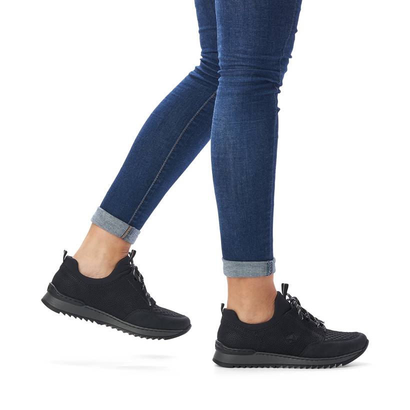 Rieker Artikelnummer M3682-00 Rieker Damen Slipper Tiefschwarz