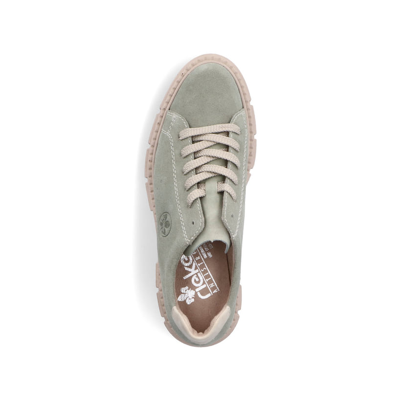 Rieker Artikelnummer M3840-53 Rieker Damen Schnürschuhe Mintgrün
