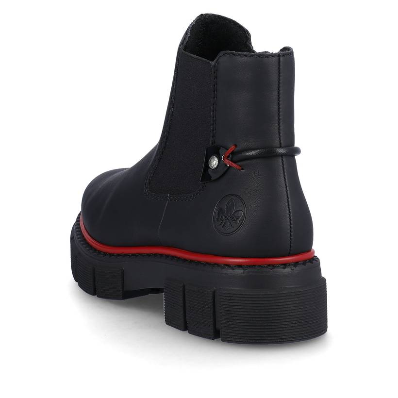 Rieker Artikelnummer M3859-00 Rieker Damen Chelsea Boots Tiefschwarz