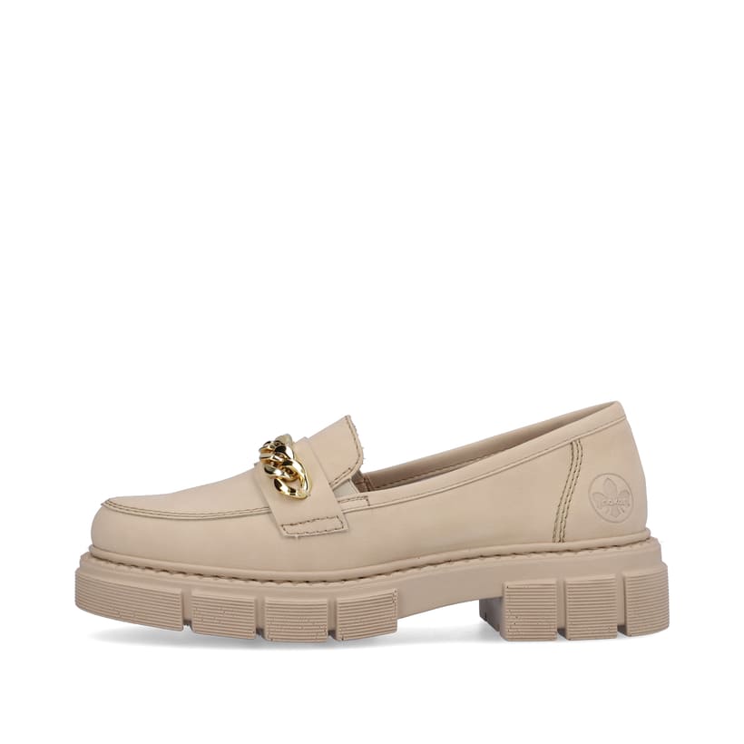 Rieker Artikelnummer M3861-60 Rieker Damen Loafer hellbeige