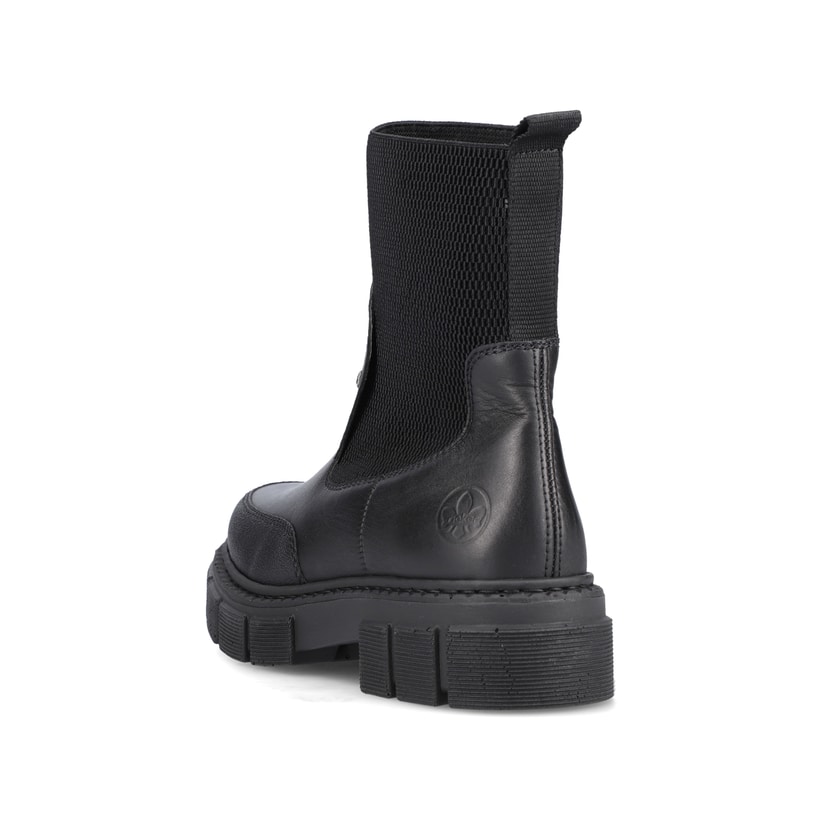 Rieker Artikelnummer M3872-00 Rieker Damen Chelsea Boots Tiefschwarz