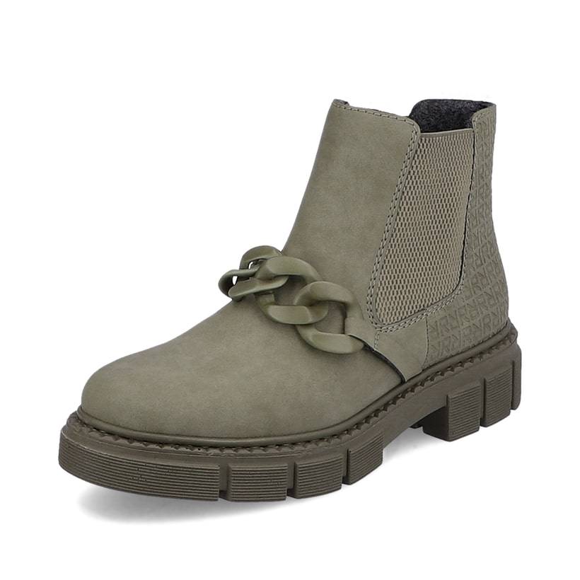 Rieker Artikelnummer M3873-52 Rieker Damen Chelsea Boots Armeegrün