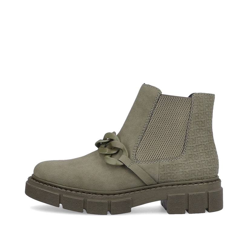 Rieker Artikelnummer M3873-52 Rieker Damen Chelsea Boots armeegrün