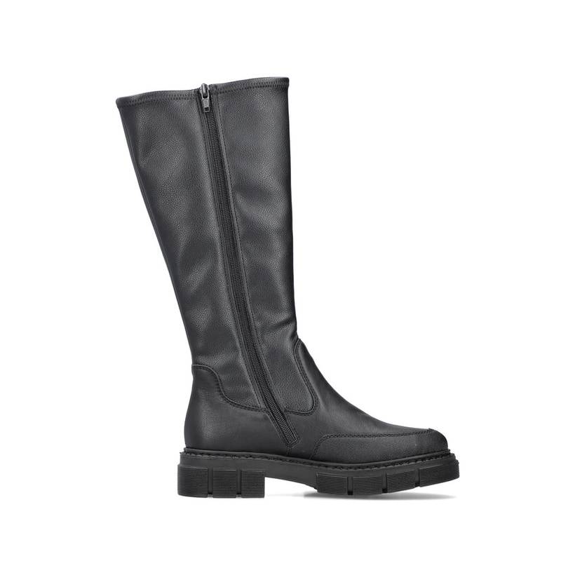Rieker Artikelnummer M3891-00 Rieker Damen Hochschaftstiefel Tiefschwarz