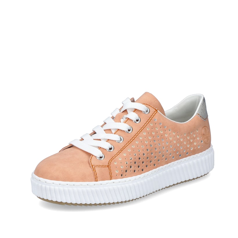 Rieker Artikelnummer M3901-38 Rieker Damen Sneaker Low Pastellorange