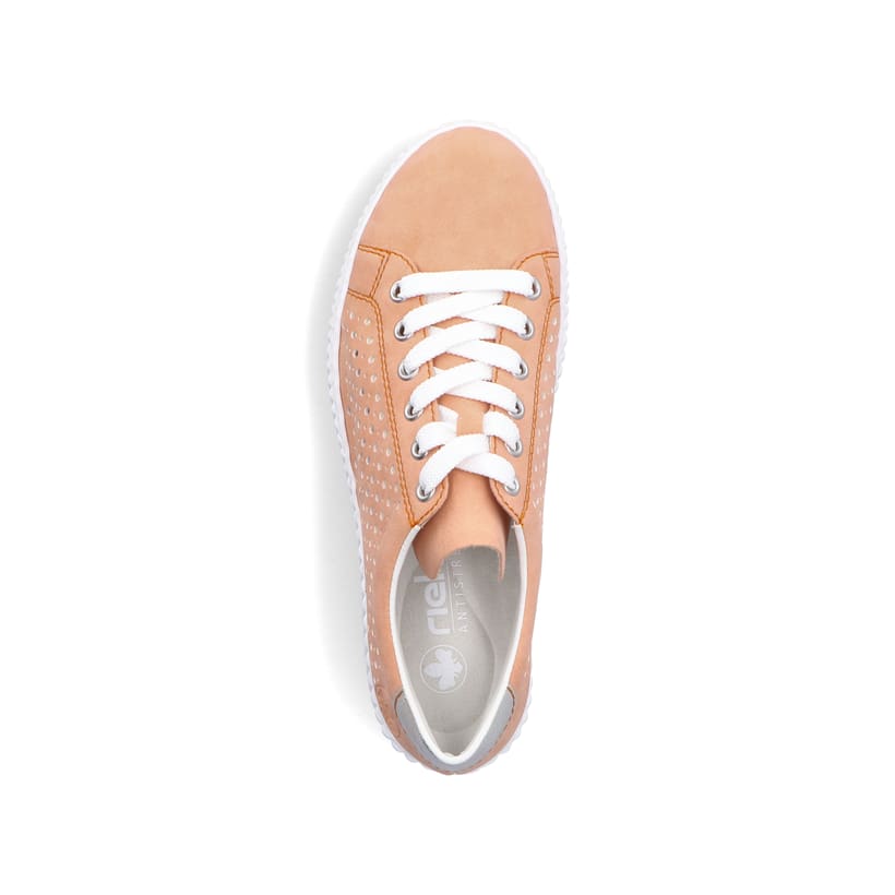 Rieker Artikelnummer M3901-38 Rieker Damen Sneaker Low Pastellorange