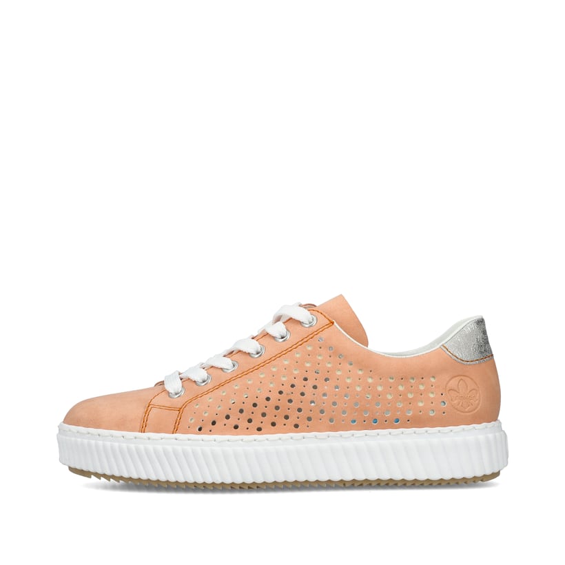 Rieker Artikelnummer M3901-38 Rieker Damen Sneaker Low Pastellorange