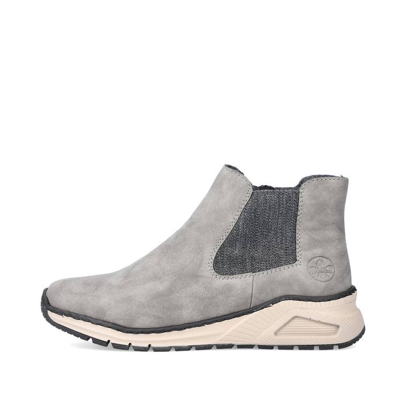 Rieker Artikelnummer M4944-40 Rieker Damen Chelsea Boots silbergrau