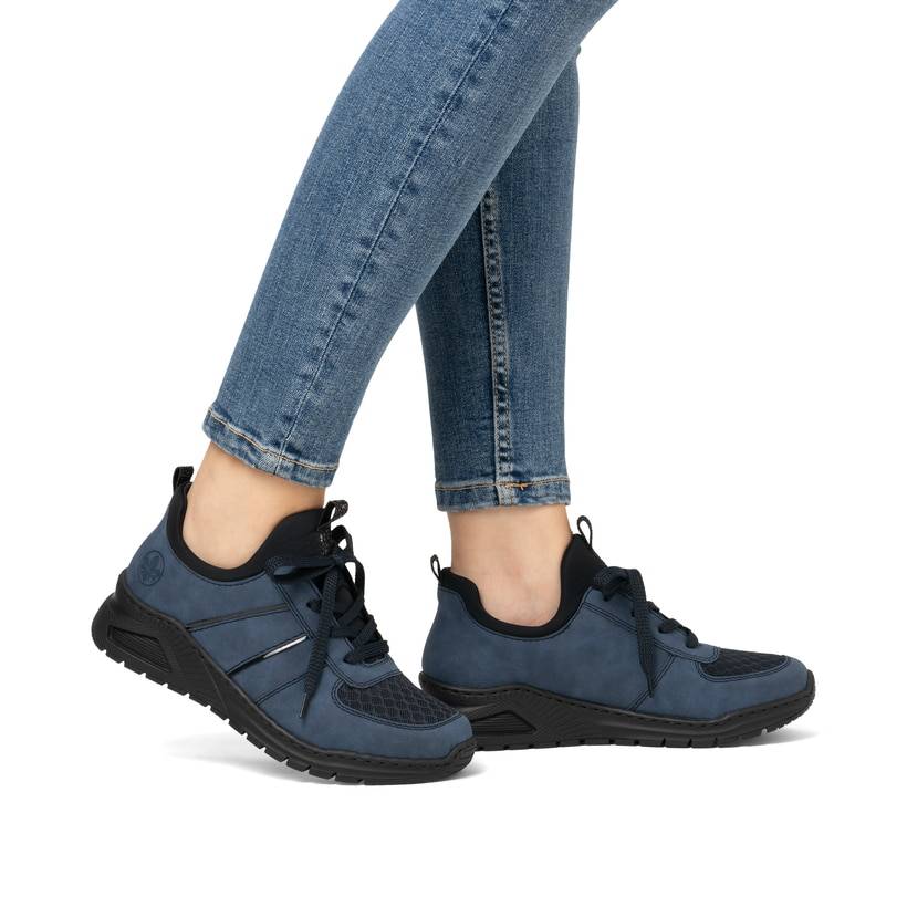 Rieker Artikelnummer M4970-14 Rieker Damen Slipper Pazifikblau