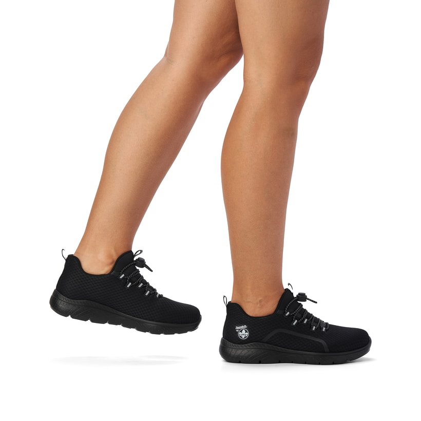 Rieker Artikelnummer M5070-00 Rieker Damen Slipper Tiefschwarz