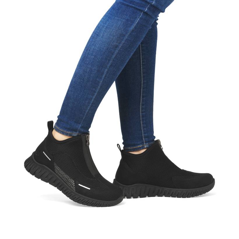 Rieker Artikelnummer M5351-00 Rieker Damen Slipper Tiefschwarz