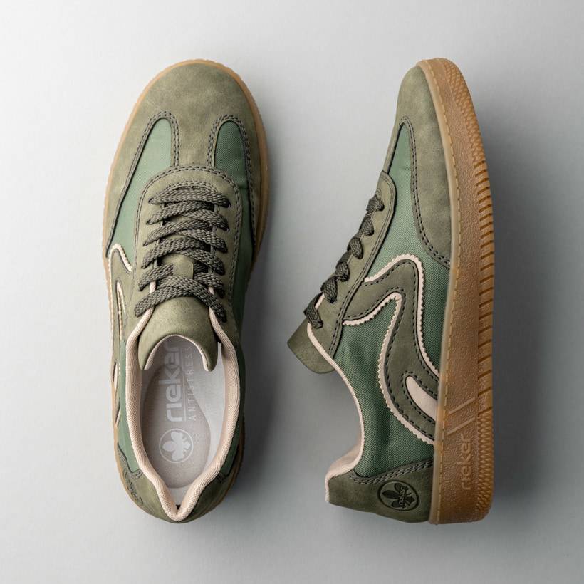 Rieker Artikelnummer M5512-54 Rieker Damen Sneaker Low kaktusgrün