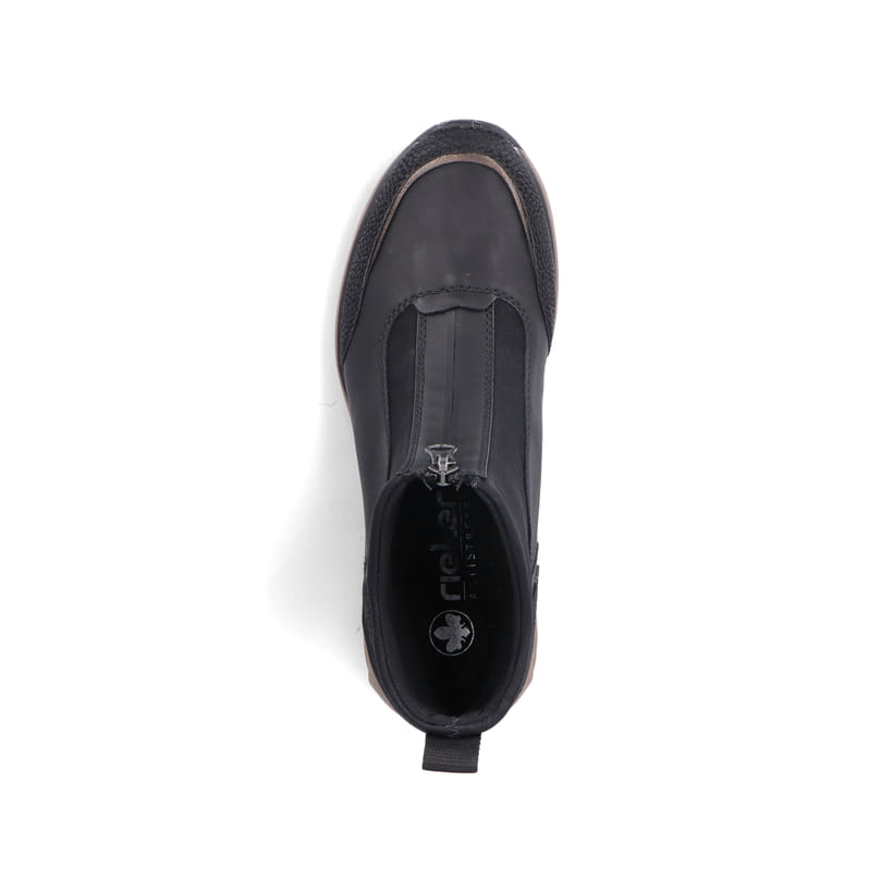 Rieker Artikelnummer M5656-00 Rieker Damen Stiefeletten Stahlschwarz